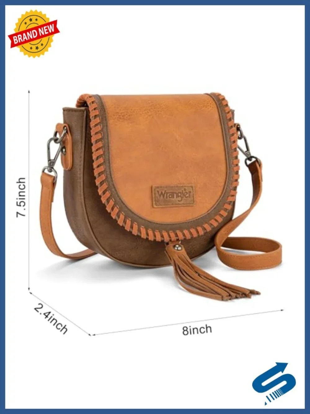 Crossbody Saddle Bag Flap Small Boho Purses for Women Embossed Braid Vegan